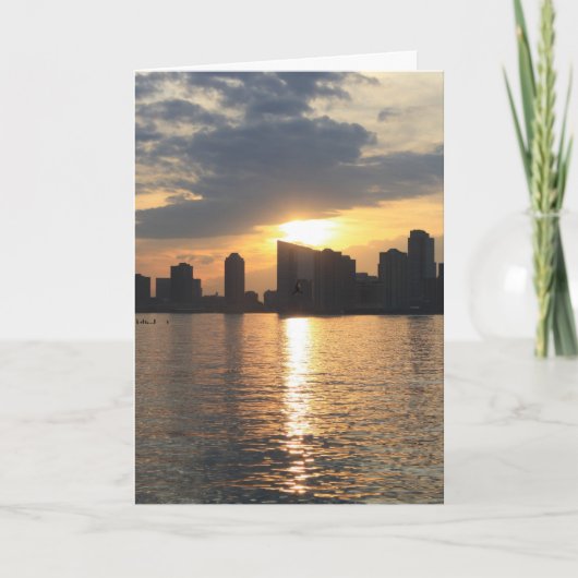 Zonsondergang - Liefde & Vriendschap Kaart (Voorkant)