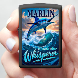 Zonsondergang Marlin Gepersonaliseerd Oceaan Spel