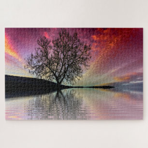 Zonsondergang Meer Schilderij Legpuzzel