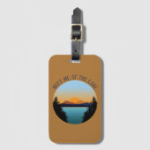 Zonsondergang Meer Vakantie Bagagelabel (Voorkant (verticaal))