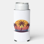 Zonsondergang met palmbomen Vector-98801 (Seltzer Achterkant)