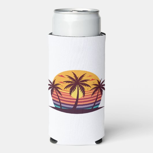 Zonsondergang met palmbomen Vector-98801 (Seltzer Voorkant)