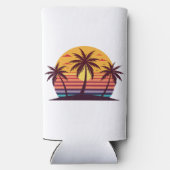 Zonsondergang met palmbomen Vector-98801 (Achterkant)