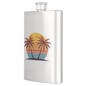 Zonsondergang met palmbomen Vector Flacon (Links)
