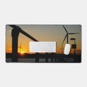 Zonsondergang met windmolen, Rustgevend relaxt. (Clavier et souris)