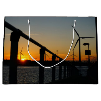 Zonsondergang met windmolen, Rustgevend relaxt. Groot Cadeauzakje