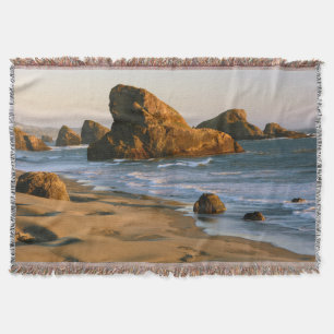 Zonsondergang, Meyers Beach, Oregon, VS Deken