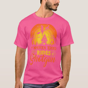 zonsondergang Mijn wielrenner Dog Ride Shotgun T-shirt