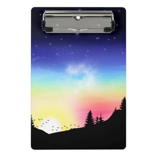 zonsondergang mini klembord (Voorkant)
