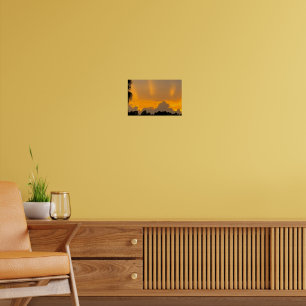 Zonsondergang na het Storm - Moody Landscape Poster