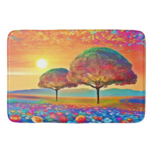 Zonsondergang Natuur Kaleidoscoop Badmat