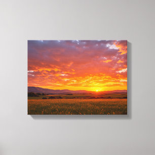 Zonsondergang Nr. 2, Zonsondergang Serie Canvaspri Canvas Afdruk