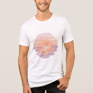 Zonsondergang Oceaan Golven – Minimalistisch met d Tri-Blend Shirt