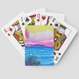 Zonsondergang Oceaan Pokerkaarten