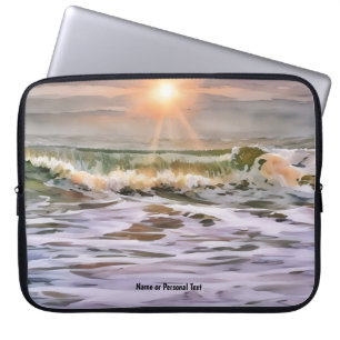 Zonsondergang Oceaan Strand Persoonlijke Laptop Ho Sleeve