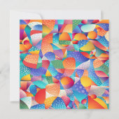 Zonsondergang oceaangolven feestdagenkaart (Voorkant)