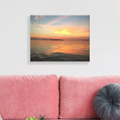 Zonsondergang op de Chesapeake baai Canvas Afdruk (Insitu (Woonkamer))