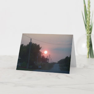 Zonsondergang op de Weg van de Helm Kaart