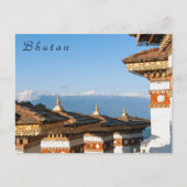 Zonsondergang op Dochula Pass - Bhutan, Himalaya Briefkaart (Voorkant)