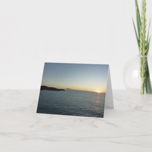 Zonsondergang op het eiland Antigua II Kaart (Voorkant)