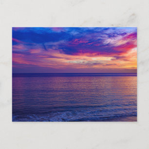 Zonsondergang op het strand 2 briefkaart