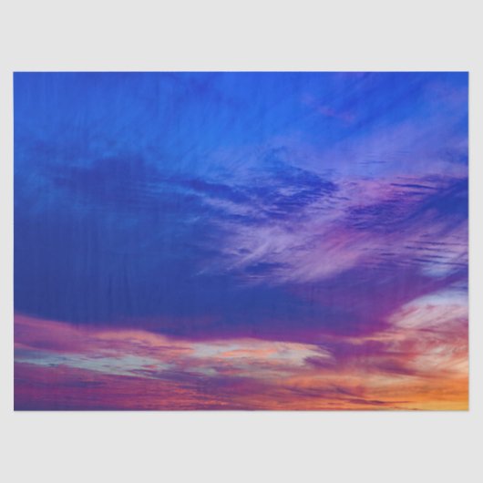 Zonsondergang op het strand 3 tissue papier (Voorkant)