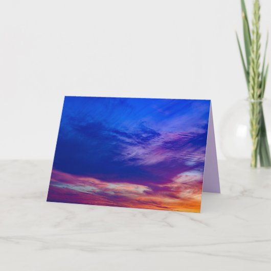 zonsondergang op het strand 3 wenskaart kaart (Voorkant)