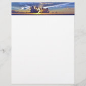 Zonsondergang op het strand Briefpapier (Voorkant)