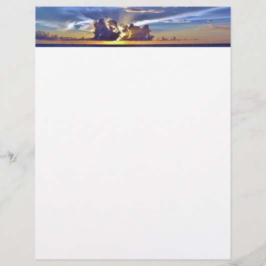 Zonsondergang op het strand Briefpapier (Voorkant)