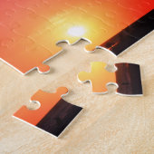 Zonsondergang op het strand Puzzel (Zijkant)