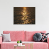 Zonsondergang op het water Abstracte Oceaan Fotogr Canvas Afdruk (Insitu (Woonkamer))