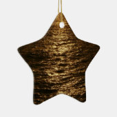 Zonsondergang op het water Abstracte Oceaan Fotogr Keramisch Ornament (Rechts)