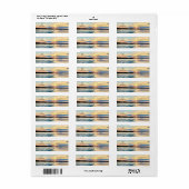 Zonsondergang op Lake Oconee Return Address Label (Full Sheet)