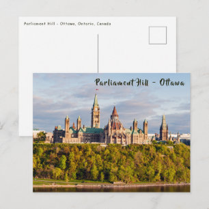 Zonsondergang op Parliament Hill - Ottawa Briefkaart