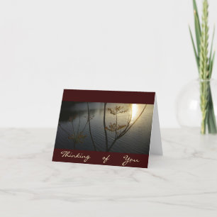 Zonsondergang op Ripples/Thinking-of-You Kaart