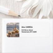 Zonsondergang op Russisch-orthodoxe kathedraal in  Etiket (Insitu)