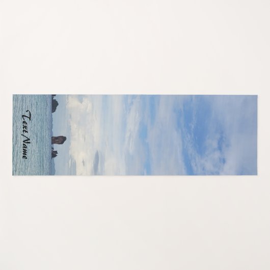 Zonsondergang op strand oceaan uitzicht Gepersonal Yogamat (Voorkant (horizontaal))