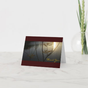 Zonsondergang op Thank-You van Rimpelingen voor Bedankkaart