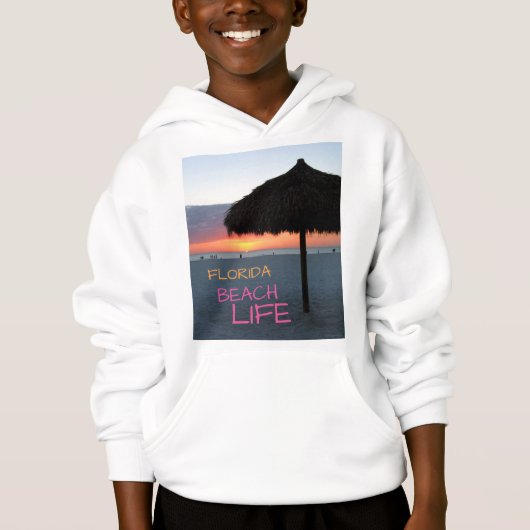 Zonsondergang op White Sand Florida Beach (Voorkant)