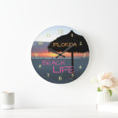 Zonsondergang op White Sand Florida Beach Grote Klok (Huis)