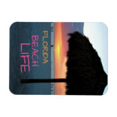 Zonsondergang op White Sand Florida Beach Magneet (Horizontaal)