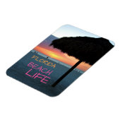 Zonsondergang op White Sand Florida Beach Magneet (Linkerzijde)