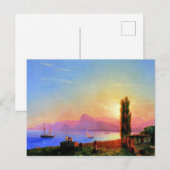 Zonsondergang op zee, fijn kunstwerk van Ivan Aiva Briefkaart (Voorkant / Achterkant)