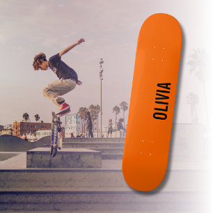 Zonsondergang Oranje Moderne Naam Trendy minimal Skateboard