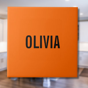 Zonsondergang Oranje Moderne Naam Trendy minimal Tegeltje