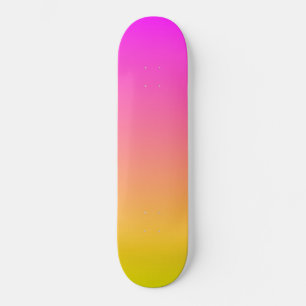 Zonsondergang Ouverture Roze en Gele Skateboard De