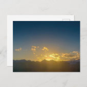 Zonsondergang over de Crazy Mountains, Montana Briefkaart (Voorkant / Achterkant)