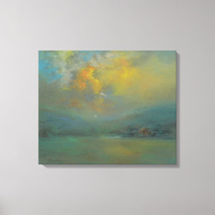 Zonsondergang over de heuvels (door Glenn Cooper H Canvas Afdruk