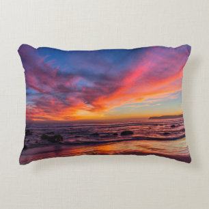Zonsondergang over de Stille Oceaan vanuit Coronad Decoratief Kussen