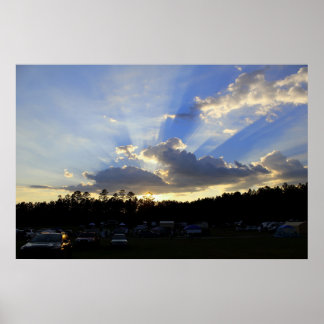 Zonsondergang over Deerlick Astronomy Village Poster